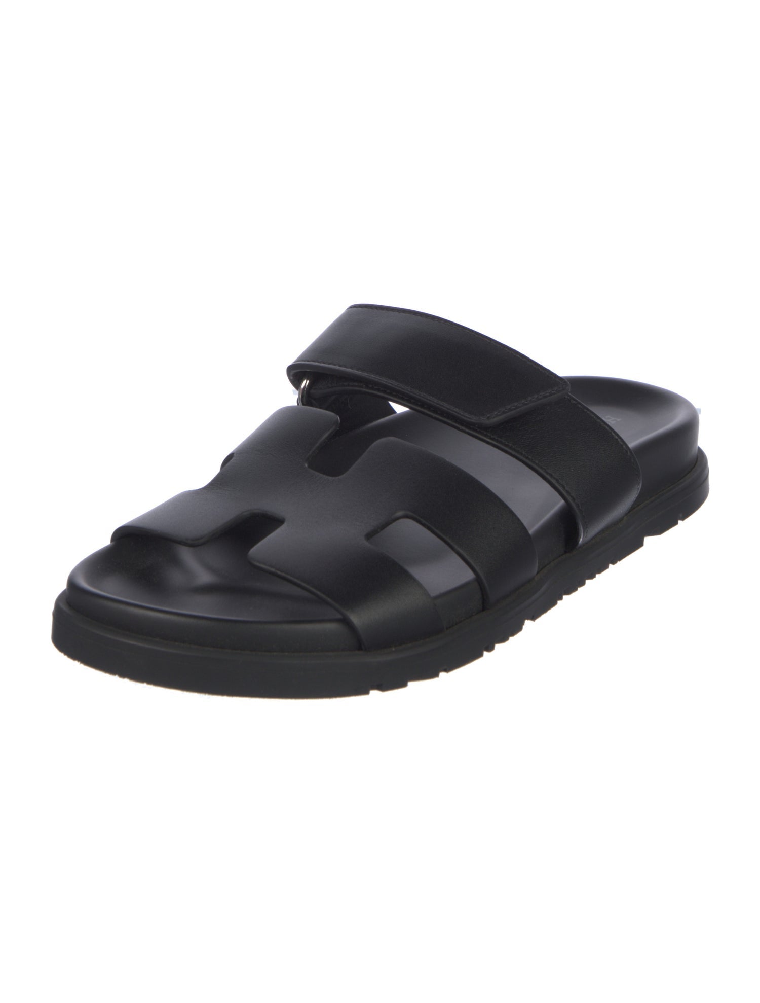 Hermès Chypre Leather Slides